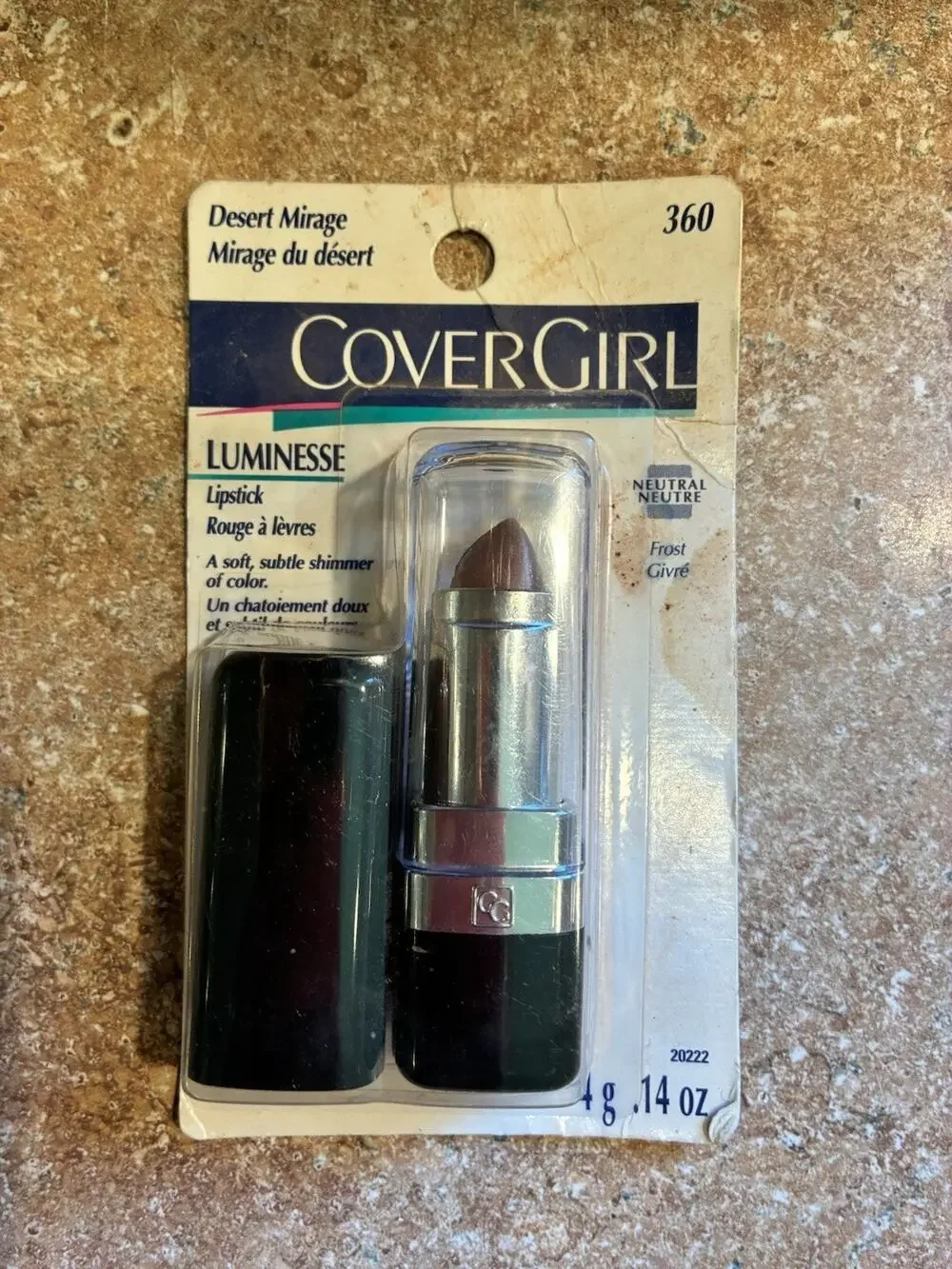 Cover Girl Lipstick Vintage Discontinued Luminesse Desert Mirage~360~NEW NOS
